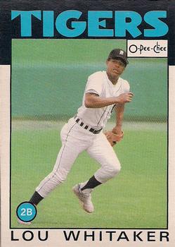 1986 O-Pee-Chee Baseball Cards 020      Lou Whitaker